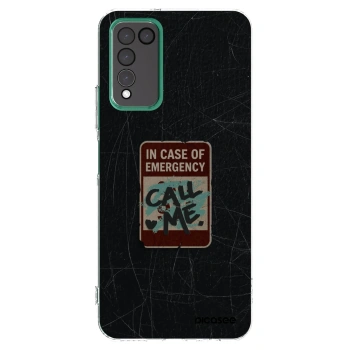 Picasee silikónový prehľadný obal pre Honor 10X Lite - EMERGENCY