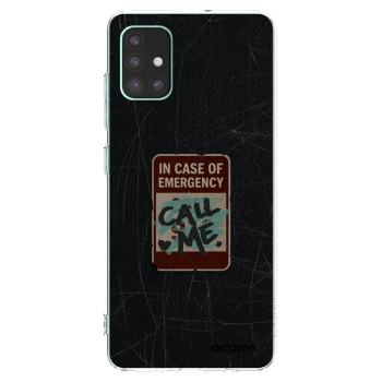 Picasee silikónový prehľadný obal pre Samsung Galaxy M51 M515F - EMERGENCY