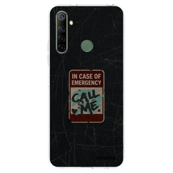 Picasee silikónový prehľadný obal pre Realme 6i - EMERGENCY