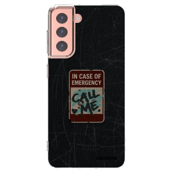 Picasee silikónový prehľadný obal pre Samsung Galaxy S21 5G G991B - EMERGENCY