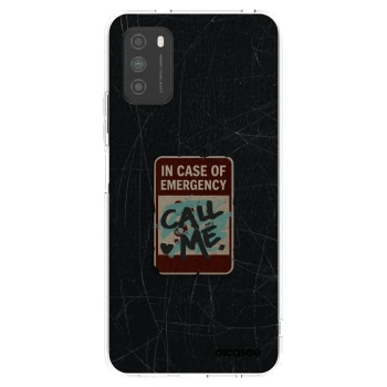 Picasee silikónový prehľadný obal pre Xiaomi Poco M3 - EMERGENCY