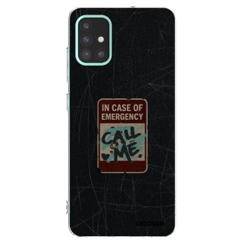 Picasee silikónový prehľadný obal pre Samsung Galaxy M31s - EMERGENCY