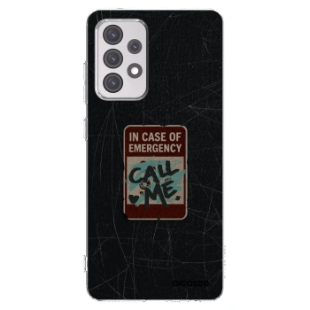 Picasee silikónový prehľadný obal pre Samsung Galaxy A52 5G A525F - EMERGENCY