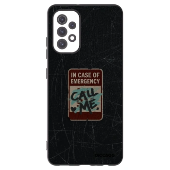Picasee silikónový čierny obal pre Samsung Galaxy A32 5G A326B - EMERGENCY