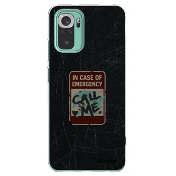 Picasee silikónový prehľadný obal pre Xiaomi Redmi Note 10 Pro - EMERGENCY