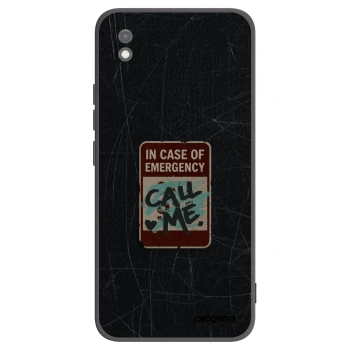Picasee silikónový čierny obal pre Xiaomi Redmi 9AT - EMERGENCY