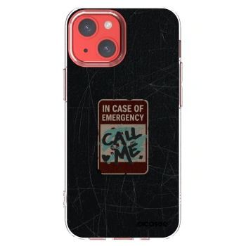 Picasee silikónový prehľadný obal pre Apple iPhone 13 mini - EMERGENCY