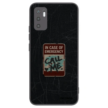 Picasee silikónový čierny obal pre Xiaomi Redmi Note 10 5G - EMERGENCY
