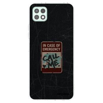 Picasee silikónový prehľadný obal pre Samsung Galaxy A22 A226B 5G - EMERGENCY