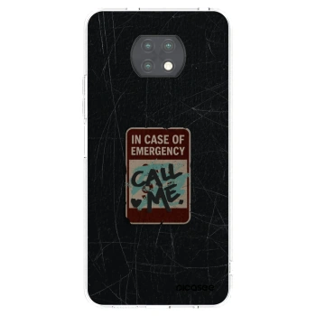 Picasee silikónový prehľadný obal pre Xiaomi Redmi Note 9T - EMERGENCY