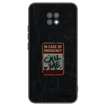 Picasee silikónový čierny obal pre Xiaomi Redmi Note 9T - EMERGENCY