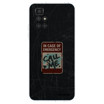 Picasee silikónový prehľadný obal pre Xiaomi Redmi 10 - EMERGENCY