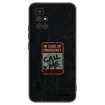 Picasee silikónový čierny obal pre Xiaomi Redmi 10 - EMERGENCY