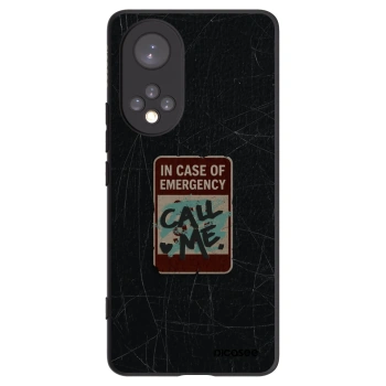 Picasee silikónový čierny obal pre Honor 50 5G - EMERGENCY
