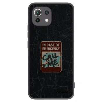 Picasee silikónový čierny obal pre Xiaomi 11 Lite 5G NE - EMERGENCY