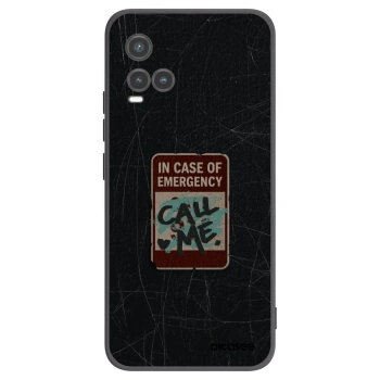 Picasee silikónový čierny obal pre Vivo Y33s - EMERGENCY