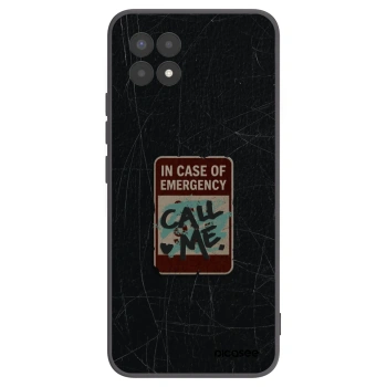 Picasee silikónový čierny obal pre Realme 8i - EMERGENCY