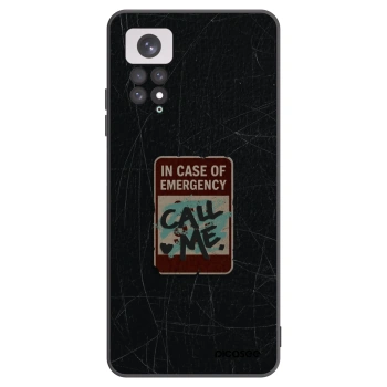 Picasee silikónový čierny obal pre Xiaomi Redmi Note 11 - EMERGENCY