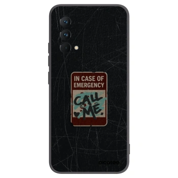 Picasee silikónový čierny obal pre Realme GT Master Edition 5G - EMERGENCY