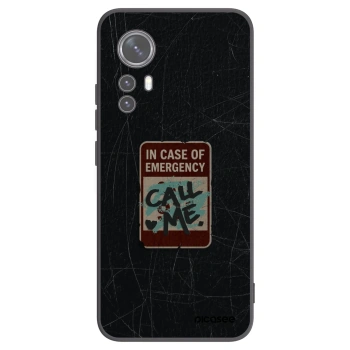 Picasee silikónový čierny obal pre Xiaomi 12 - EMERGENCY