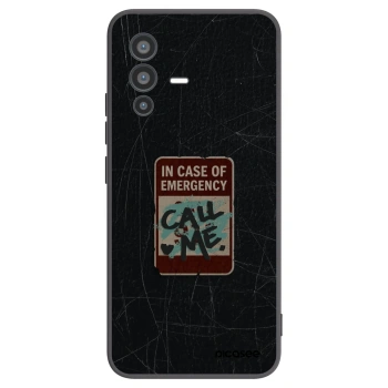 Picasee silikónový čierny obal pre Vivo V23 5G - EMERGENCY