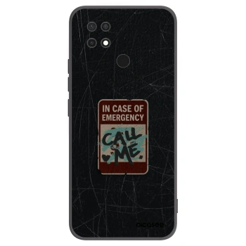 Picasee silikónový čierny obal pre Xiaomi Redmi 10C - EMERGENCY
