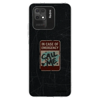 Picasee silikónový prehľadný obal pre Xiaomi Redmi 10C - EMERGENCY