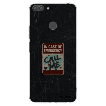 Picasee silikónový prehľadný obal pre Huawei P Smart - EMERGENCY