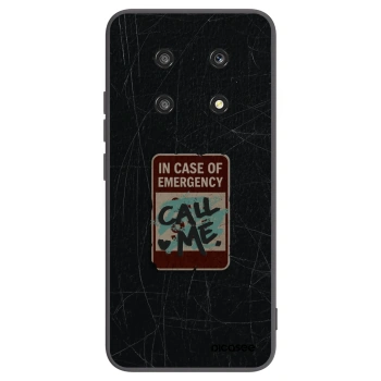 Picasee silikónový čierny obal pre Honor Magic4 Lite 5G - EMERGENCY