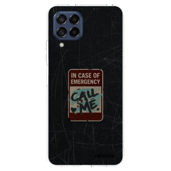 Picasee silikónový prehľadný obal pre Samsung Galaxy M53 5G - EMERGENCY