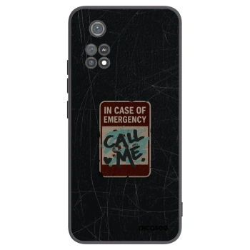 Picasee silikónový čierny obal pre Xiaomi Poco M4 Pro - EMERGENCY