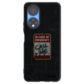 Picasee silikónový čierny obal pre Honor X7 - EMERGENCY