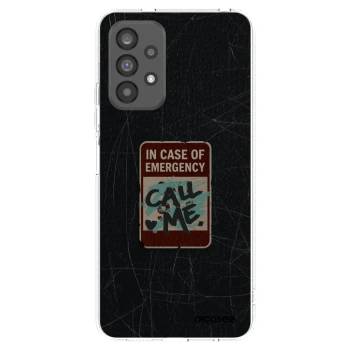 Picasee silikónový prehľadný obal pre Samsung Galaxy A73 5G - EMERGENCY
