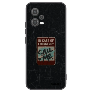 Picasee silikónový čierny obal pre Xiaomi Poco X5 - EMERGENCY