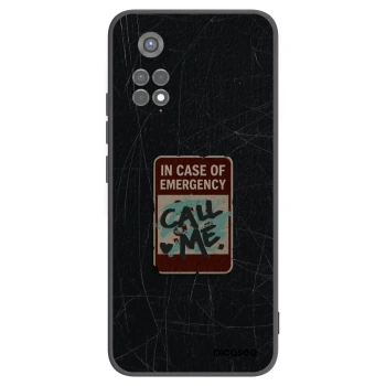 Picasee silikónový čierny obal pre Xiaomi Redmi Note 11S 5G - EMERGENCY