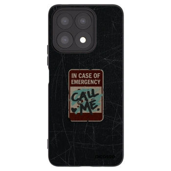 Picasee silikónový čierny obal pre Honor X8a - EMERGENCY