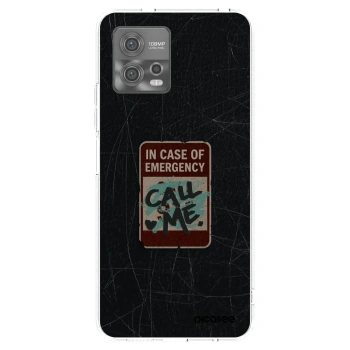 Picasee silikónový prehľadný obal pre Motorola Moto G72 - EMERGENCY