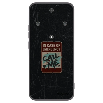 Picasee silikónový čierny obal pre Honor Magic5 Lite 5G - EMERGENCY