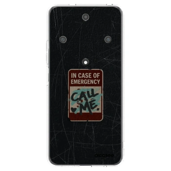 Picasee silikónový prehľadný obal pre Honor Magic5 Lite 5G - EMERGENCY