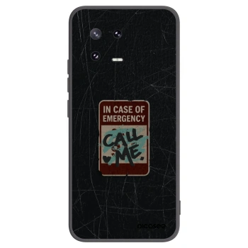 Picasee silikónový čierny obal pre Xiaomi 13 Pro - EMERGENCY