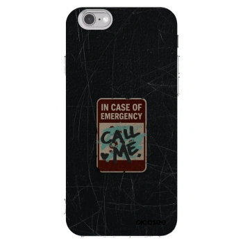 Picasee silikónový prehľadný obal pre Apple iPhone 6/6S - EMERGENCY