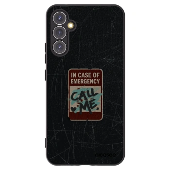 Picasee silikónový čierny obal pre Samsung Galaxy A34 5G A346B - EMERGENCY
