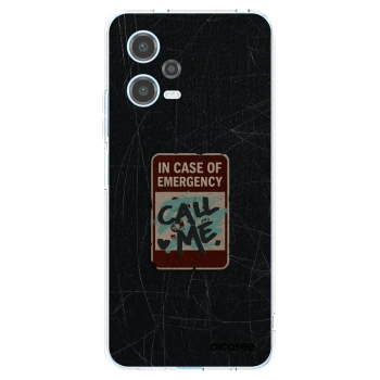 Picasee silikónový prehľadný obal pre Xiaomi Redmi Note 12 5G - EMERGENCY
