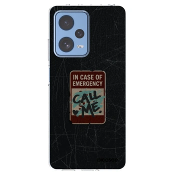 Picasee silikónový prehľadný obal pre Xiaomi Redmi Note 12 Pro 5G - EMERGENCY