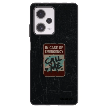 Picasee silikónový čierny obal pre Xiaomi Redmi Note 12 Pro+ 5G - EMERGENCY