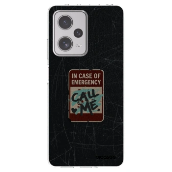 Picasee silikónový prehľadný obal pre Xiaomi Redmi Note 12 Pro+ 5G - EMERGENCY