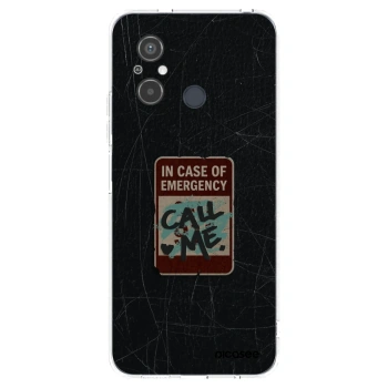 Picasee silikónový prehľadný obal pre Xiaomi Redmi 12C - EMERGENCY