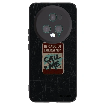 Picasee silikónový čierny obal pre Honor Magic5 Pro - EMERGENCY