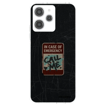 Picasee silikónový prehľadný obal pre Xiaomi Redmi 12 4G - EMERGENCY