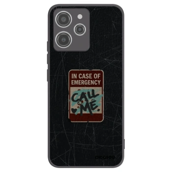 Picasee silikónový čierny obal pre Xiaomi Redmi 12 4G - EMERGENCY